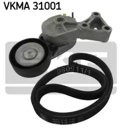Комплект ручейковых ремней SKF для VW MULTIVAN V (7HM, 7HN, 7HF, 7EF, 7EM, 7EN) 1.9 TDI